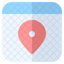 Browser Location Map Icon