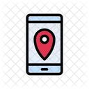 Mobile Online Location Icon