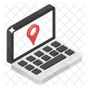 Online Location App Map Pin Online Location Pointer Icon