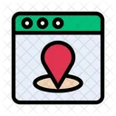 Online Location Browser Icon