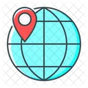 Online Location Global Location Geolocation Icon