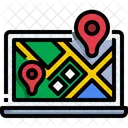 Online Location Online Map Navigation Icon