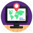 Online Location Map Location Gps Icon