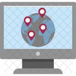 Online Location Icon