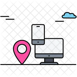 Online Location  Icon