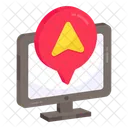 Online Map Online Navigation Online Gps Icône
