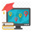 Online Location Online Gps Online Map Icon