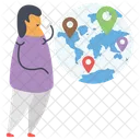 Online Location  Icon