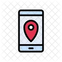 Mobile Online Location Icon