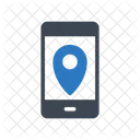 Mobile Online Location Icon