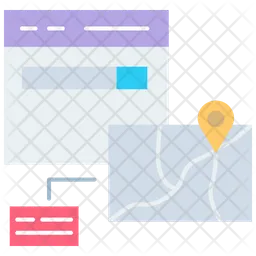 Online Location Tracking  Icon