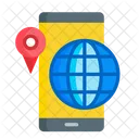 Online Locations Locations Map Icon