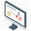 Logistics Network Online Logistic Supply Chain Management Icon