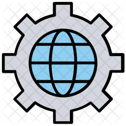 Online Logistics Management Icon - Download in Colored Outline Style