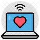 Online Love Online Dating Digital Love Icon