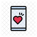 Mobile Heart Phone Icon
