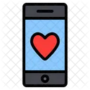 Online Love Love Heart Icon