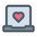 Online Love Chat Laptop Love Icon