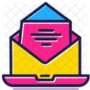 Laptop Email Technology Icon