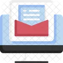 Online Mail Online Email Document Mail Icon