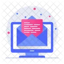 Online Mail Online Email Document Mail Icon