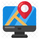 Online Map Online Navigation Online Gps Icon