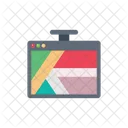 Map Screen Lcd Icon