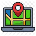Online Map Online Location Map Icon