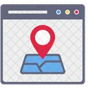 Online Map Online Location Online Navigation Icon