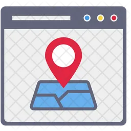 Online Map  Icon