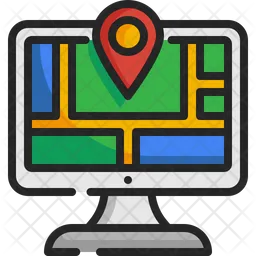 Online Map Location  Icon