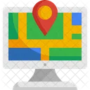 Online Map Location  Icon