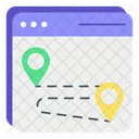 Online Map Location  Icon