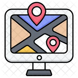 Online Map Service  Icon