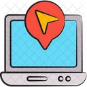 Online Navigation Online Gps Online Tracking Icon