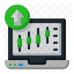 Online Market Growth  Icon