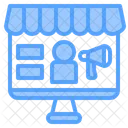 Shop Advertising Technology Icon