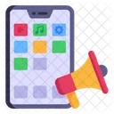 Online Marketing Mobile Marketing Mobile Advertisement Icon