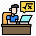 Man Learning Online Icon