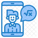 Online Math Lecture Online Learning Message Icon
