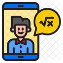 Online Math Lecture Online Learning Message Icon