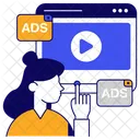 Online Media Online Video Video Streaming Icon