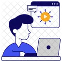 Online Media Online Video Video Streaming Icon