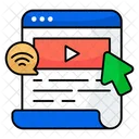 Online Media Online Video Video Streaming Icon