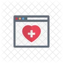 Webpage Browser Medical Icon