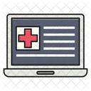 Online Laptop Medical Icon