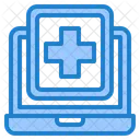 Online Medical Laptop Hospital Icon