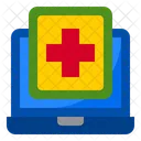 Online Medical Laptop Hospital Icon