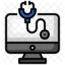 Online Medical Online Doctor Stethoscope Icon