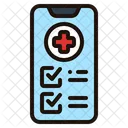 Online Medical Check Health Check Smartphone Icône